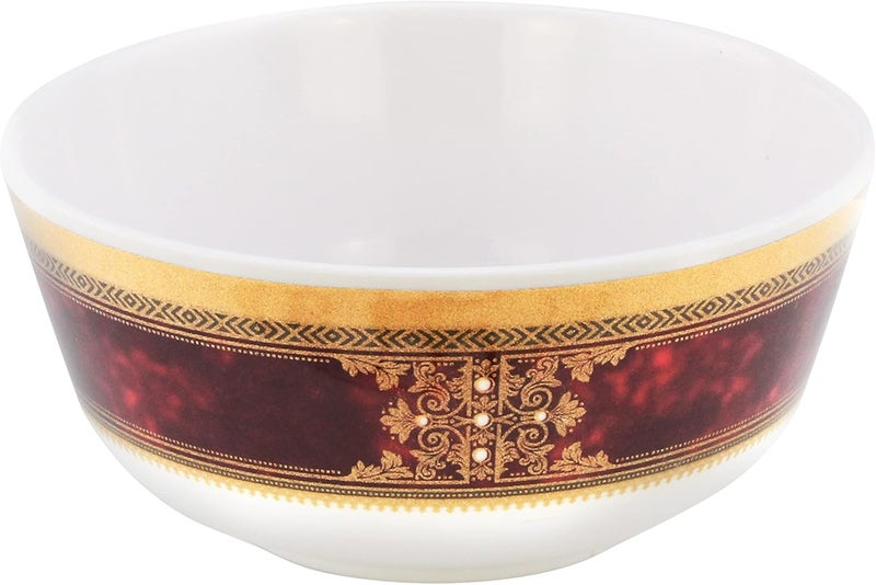Moda Cucina Melamine Round Bowl Ethinic Red 9Cm Esma Approved